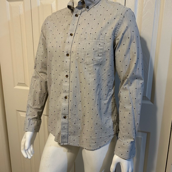 Old Navy Long Sleeve Button Up beige Large Cotton - Picture 4 of 7